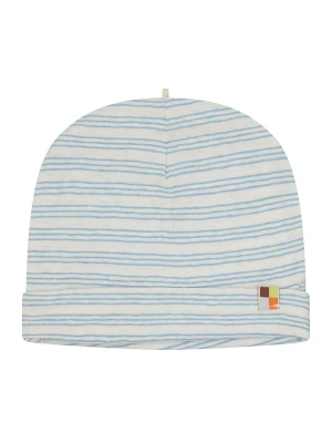 loud + proud Czapka beanie w kolorze biało-błękitnym rozmiar: 74 / 80