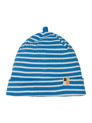 loud + proud Czapka beanie w kolorze niebiesko-białym rozmiar: 122 / 128