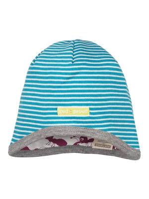 loud + proud Czapka dwustronna w kolorze fioletowo-błękitno-białym rozmiar: 74/80