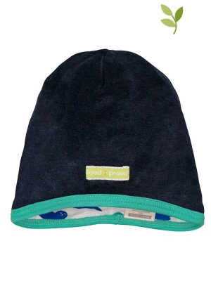 loud + proud Czapka dwustronna w kolorze niebiesko-granatowo-białym rozmiar: 62/68