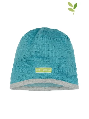 loud + proud Dwustronna czapka w kolorze błękitnym rozmiar: 110/116