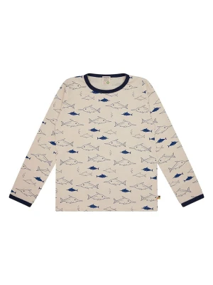 loud + proud Koszulka w kolorze kremowo-granatowym rozmiar: 134/140