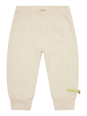 loud + proud Spodnie dresowe w kolorze beżowym rozmiar: 62/68