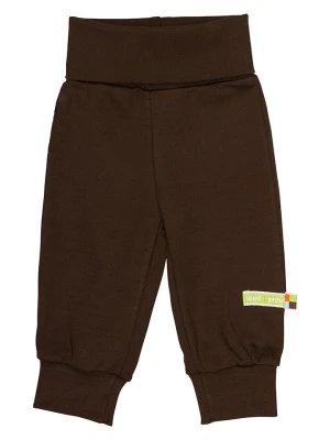 loud + proud Spodnie dresowe w kolorze brązowym rozmiar: 62/68
