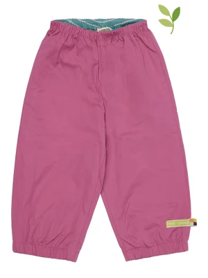 loud + proud Spodnie przeciwdeszczowe w kolorze fioletowym rozmiar: 98/104