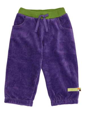loud + proud Spodnie sztruksowe w kolorze fioletowym rozmiar: 86/92