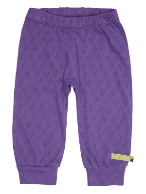 loud + proud Spodnie w kolorze fioletowym rozmiar: 74/80