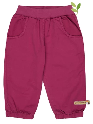 loud + proud Spodnie w kolorze różowym rozmiar: 86/92