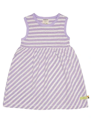 loud + proud Sukienka w kolorze fioletowo-białym rozmiar: 74/80