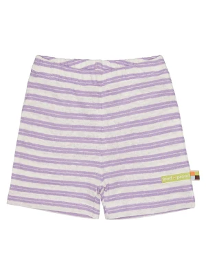 loud + proud Szorty w kolorze fioletowo-białym rozmiar: 98/104