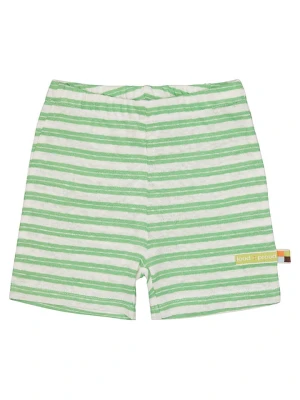 loud + proud Szorty w kolorze zielono-białym rozmiar: 74/80