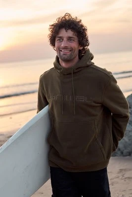 Louis męska bluza z kapturem z polaru - Green Animal