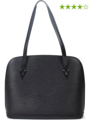 Louis Vuitton Skórzana torebka "Lussac" w kolorze czarnym - 38 x 30 x 10 cm rozmiar: onesize