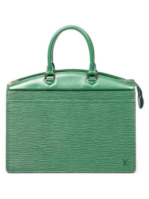 Louis Vuitton Skórzana torebka w kolorze zielonym - 36 x 26 x 17 cm rozmiar: onesize