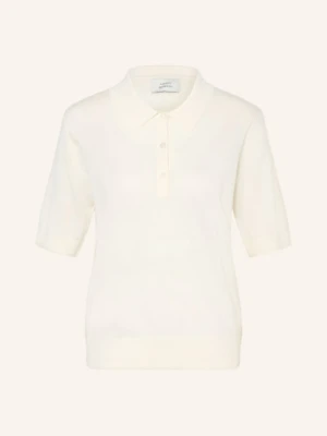 Loulou De Saison Dzianinowa Koszulka Polo Migo Z Kaszmiru weiss