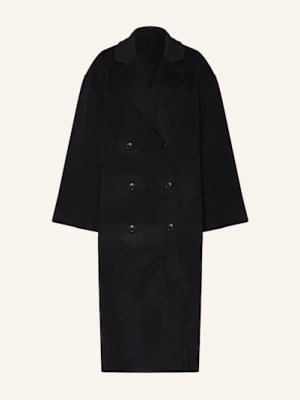 Loulou De Saison Płaszcz Wełniany Borneo schwarz