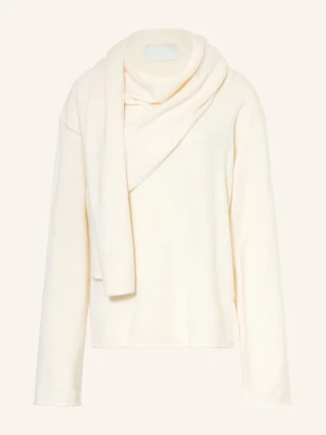 Loulou De Saison Sweter Z Kaszmiru Frances weiss KREMOWY