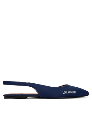 LOVE MOSCHINO Baleriny JA11021G1OIM0750 Granatowy