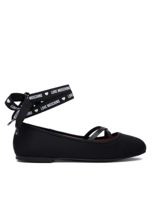 LOVE MOSCHINO Baleriny JA11141G1PIM0000 Czarny