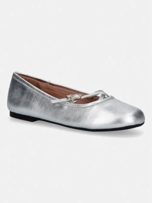 Love Moschino baleriny skórzane