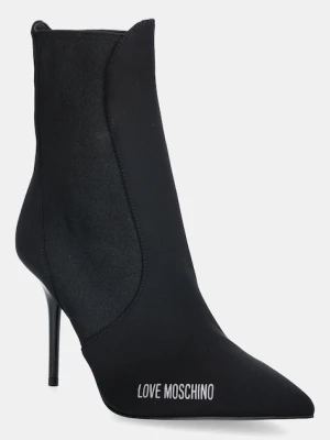 Love Moschino botki damskie kolor czarny na szpilce JA21059G0NIM0000