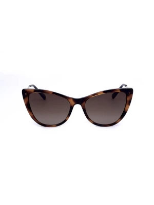Love Moschino Damskie okulary przeciwsłoneczne w kolorze brązowym rozmiar: 53
