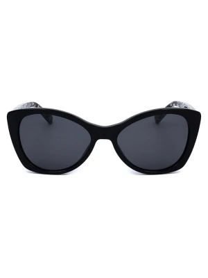 Love Moschino Damskie okulary przeciwsłoneczne w kolorze czarno-granatowym rozmiar: 54