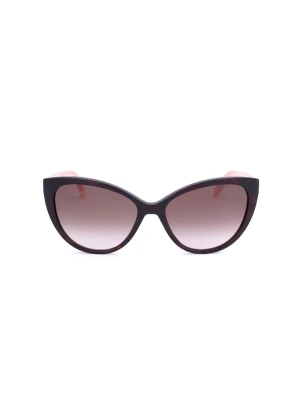 Love Moschino Damskie okulary przeciwsłoneczne w kolorze czarno-jasnobrązowym rozmiar: 57