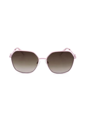 Love Moschino Damskie okulary przeciwsłoneczne w kolorze jasnoróżowo-brązowym rozmiar: 55