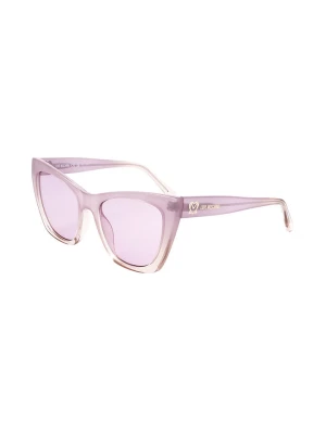 Love Moschino Damskie okulary przeciwsłoneczne w kolorze jasnoróżowym rozmiar: 53