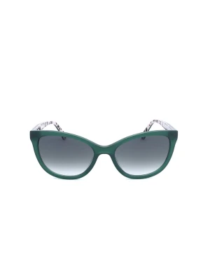 Love Moschino Damskie okulary przeciwsłoneczne w kolorze zielono-niebieskim rozmiar: 54