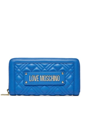 LOVE MOSCHINO Duży Portfel Damski JC5600PP0ILA0715 Niebieski