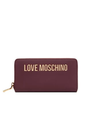 LOVE MOSCHINO Duży Portfel Damski JC5611PP1NKD0552 Bordowy
