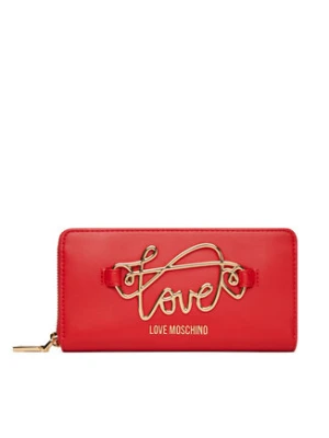 LOVE MOSCHINO Duży Portfel Damski JC5733PP0MKG0500 Czerwony