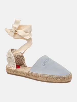 Love Moschino espadryle damskie zamszowe