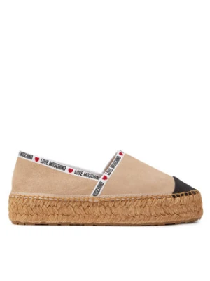 LOVE MOSCHINO Espadryle JA10553G0IIG0131 Beżowy