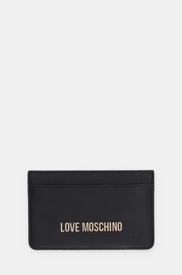 Love Moschino etui na karty kolor czarny JC5640PP0LLD0