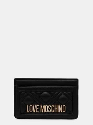 Love Moschino etui na karty kolor czarny JC5659PP1