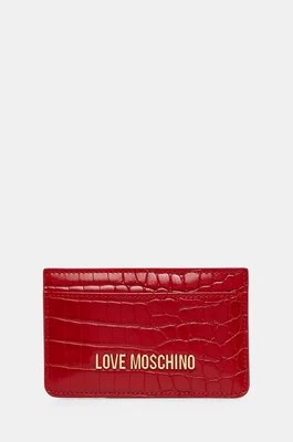 Love Moschino etui na karty kolor czerwony JC5640PP0L