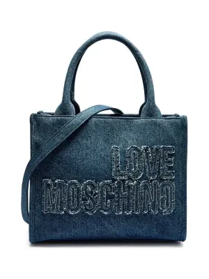 Love Moschino Jeansowy kuferek