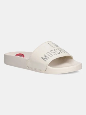Love Moschino klapki damskie kolor beżowy