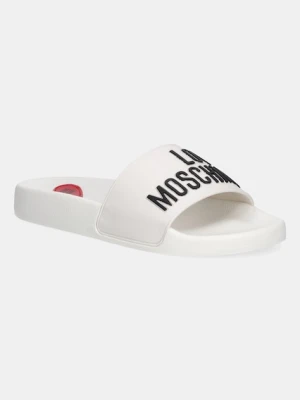 Love Moschino klapki damskie kolor biały