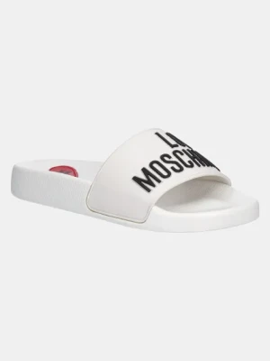 Love Moschino klapki damskie kolor biały JA28052G1MI14100