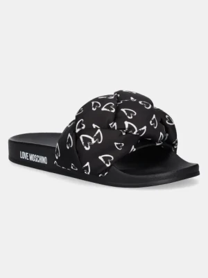Love Moschino klapki damskie kolor czarny JA28312G0MIW100B