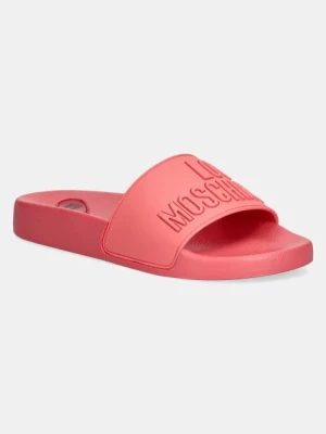 Zdjęcie produktu Love Moschino klapki damskie kolor pomarańczowy JA28052G1MI15502