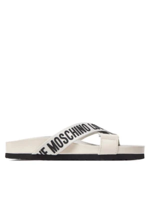 LOVE MOSCHINO Klapki JA28263G0IIX110A Écru