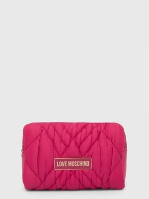 Love Moschino kosmetyczka kolor różowy JC5300PP1LLR100A