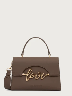 Love Moschino listonoszka damska z imitacji skóry zielony