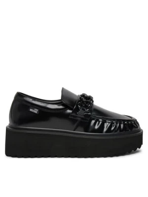 LOVE MOSCHINO Loafersy JA10446I0LJD0000 Czarny