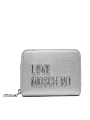 LOVE MOSCHINO Mały Portfel Damski JC5613PP1MKD196B Srebrny